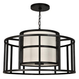 Crystorama Brian Patrick Flynn Hulton 5 Light Matte Black Lantern Chandelier