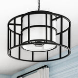 Crystorama Brian Patrick Flynn Hulton 5 Light Matte Black Lantern Chandelier
