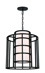 Crystorama Brian Patrick Flynn Hulton 6 Light Matte Black Lantern Chandelier