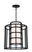 Crystorama Brian Patrick Flynn Hulton 6 Light Matte Black Lantern Chandelier