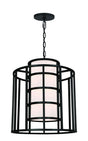 Crystorama Brian Patrick Flynn Hulton 6 Light Matte Black Lantern Chandelier