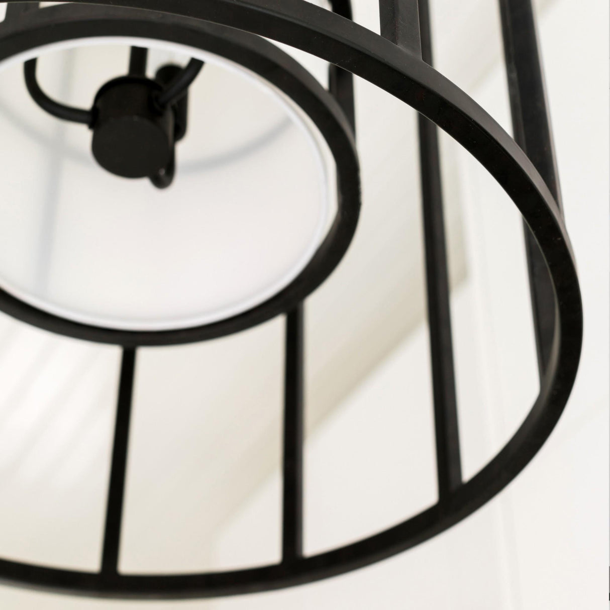 Crystorama Brian Patrick Flynn Hulton 6 Light Matte Black Lantern Chandelier