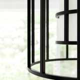 Crystorama Brian Patrick Flynn Hulton 6 Light Matte Black Lantern Chandelier