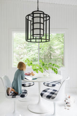 Crystorama Brian Patrick Flynn Hulton 6 Light Matte Black Lantern Chandelier