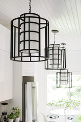 Crystorama Brian Patrick Flynn Hulton 6 Light Matte Black Lantern Chandelier