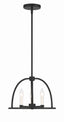 Crystorama Abbott 3 Light Black Mini Chandelier