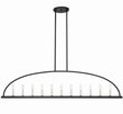 Crystorama Abbott 11 Light Black Linear Chandelier