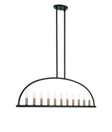 Crystorama Abbott 11 Light Black Linear Chandelier