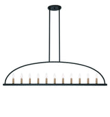 Crystorama Abbott 11 Light Black Linear Chandelier