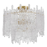 Crystorama Libby Langdon Ackerly 3 Light Aged Brass Semi Flush Mount
