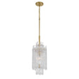 Crystorama Libby Langdon Ackerly 1 Light Aged Brass Pendant