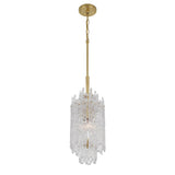 Crystorama Libby Langdon Ackerly 1 Light Aged Brass Pendant