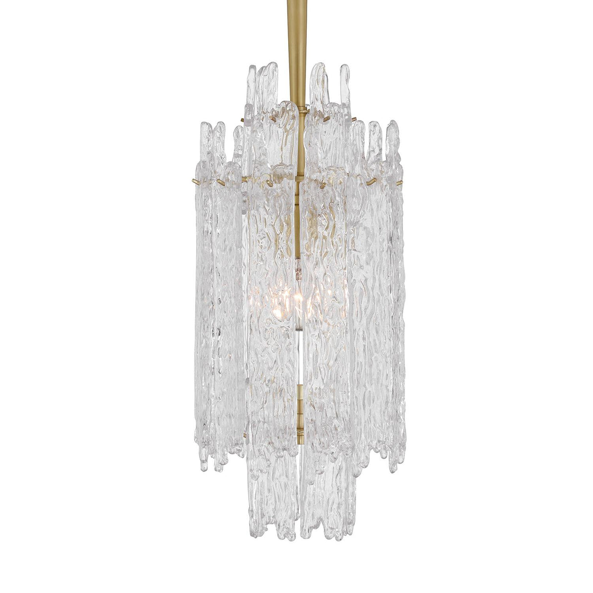 Crystorama Libby Langdon Ackerly 1 Light Aged Brass Pendant