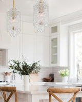 Crystorama Libby Langdon Ackerly 1 Light Aged Brass Pendant