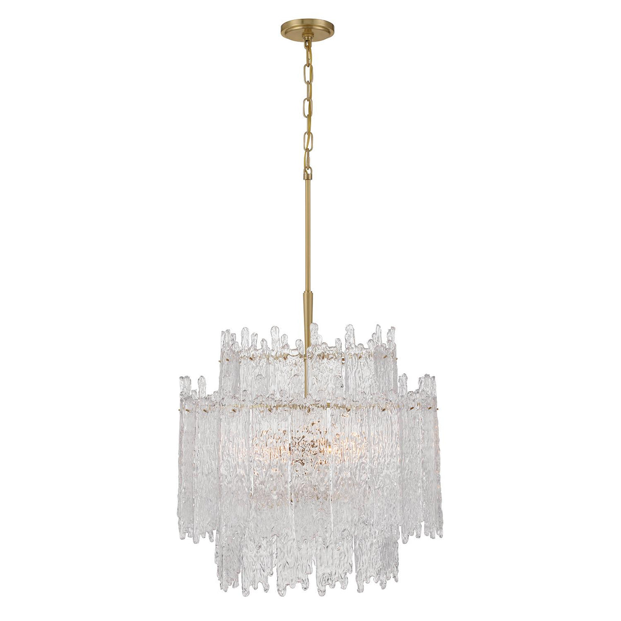 Crystorama Libby Langdon Ackerly 8 Light Aged Brass Chandelier
