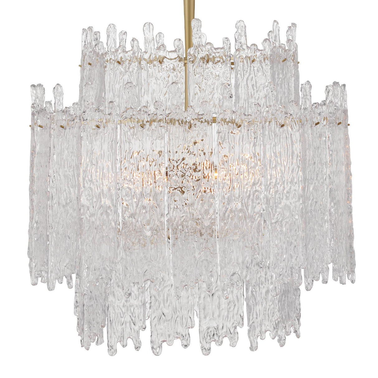 Crystorama Libby Langdon Ackerly 8 Light Aged Brass Chandelier