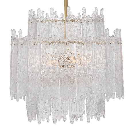 Crystorama Libby Langdon Ackerly 8 Light Aged Brass Chandelier