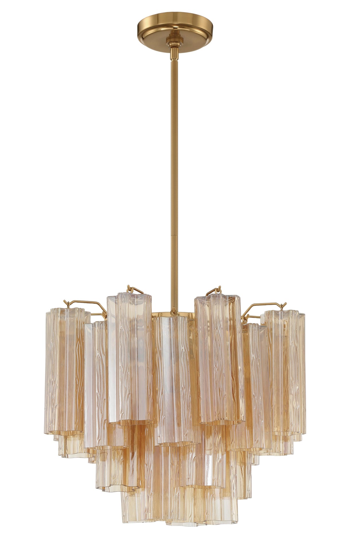 Crystorama Addis 4 Light Aged Brass Mini Chandelier