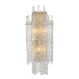 Crystorama Libby Langdon Ackerly 3 Light Aged Brass Sconce