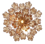 Crystorama Addis 4 Light Aged Brass Semi Flush Mount