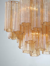 Crystorama Addis 4 Light Aged Brass Semi Flush Mount