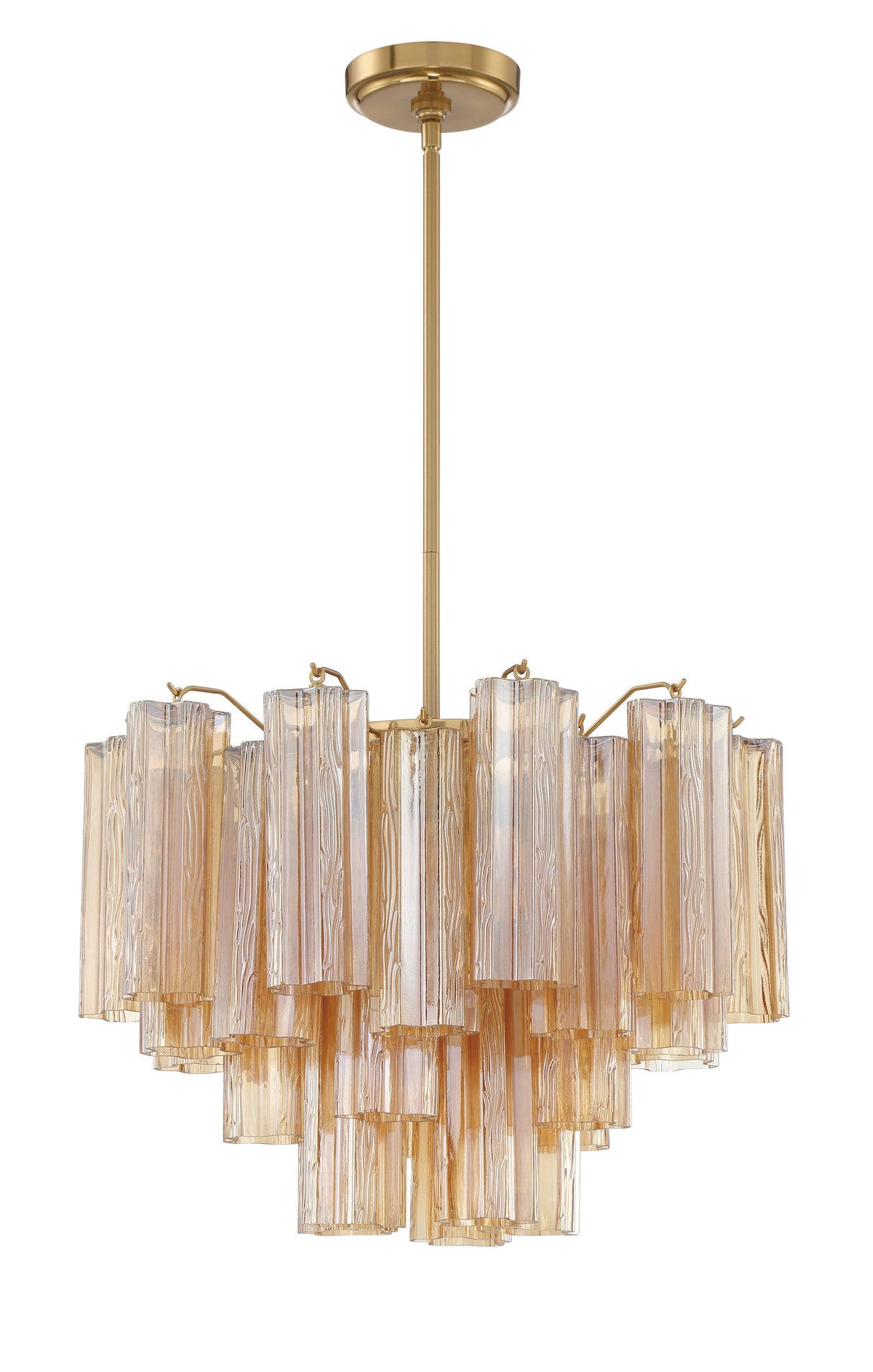 Crystorama Addis 6 Light Aged Brass Chandelier