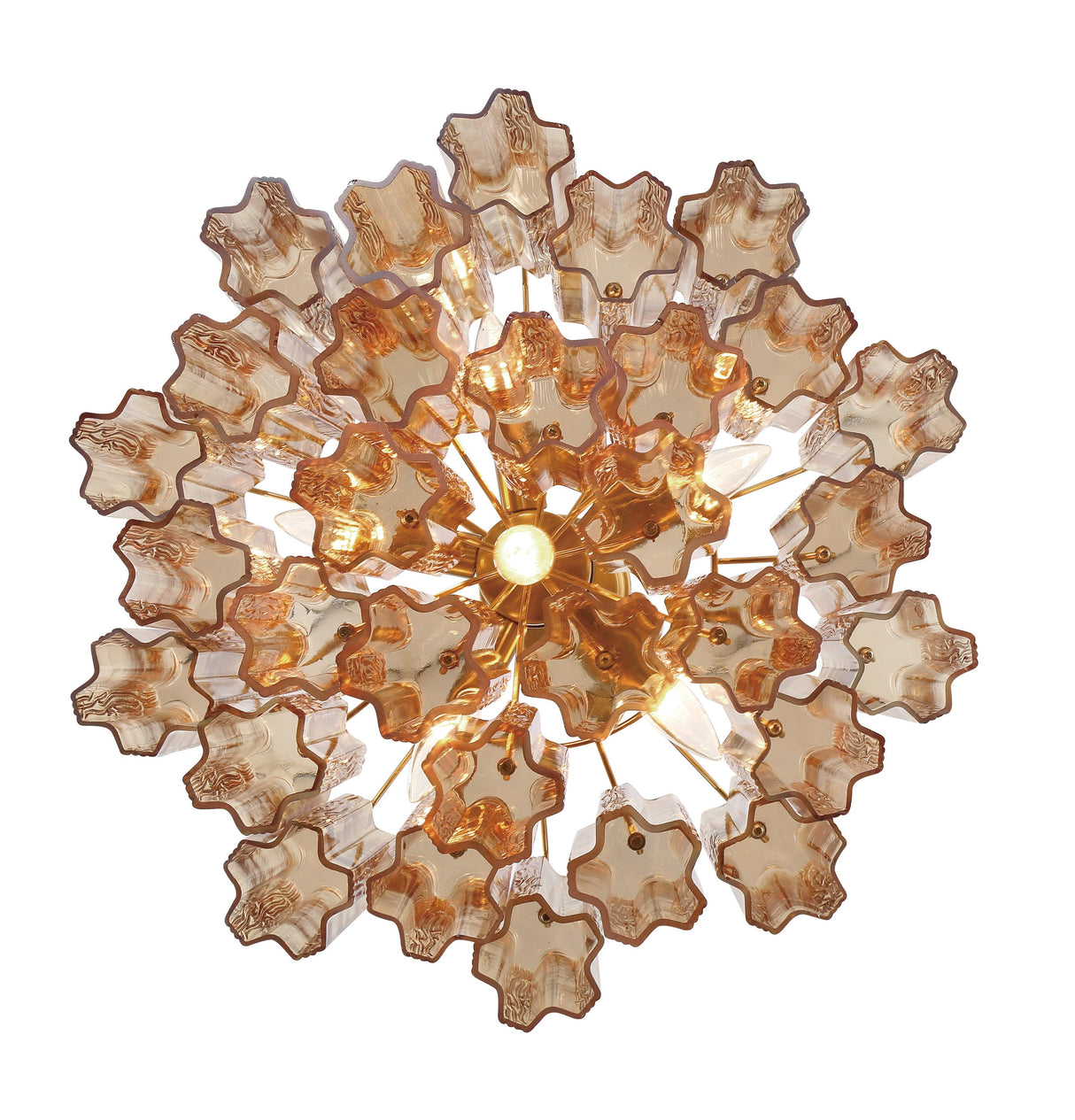 Crystorama Addis 6 Light Aged Brass Chandelier