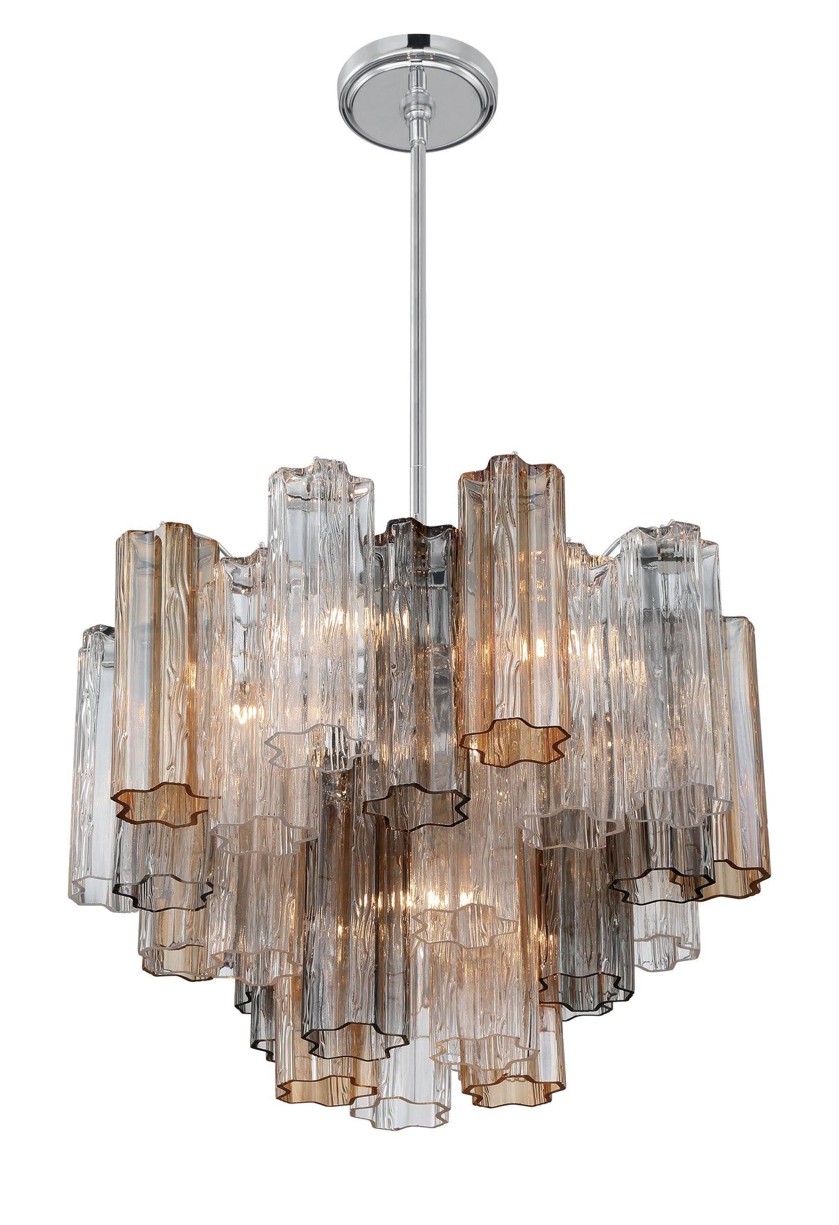 Crystorama Addis 6 Light Polished Chrome Chandelier