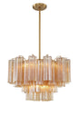 Crystorama Addis 9 Light Aged Brass Chandelier