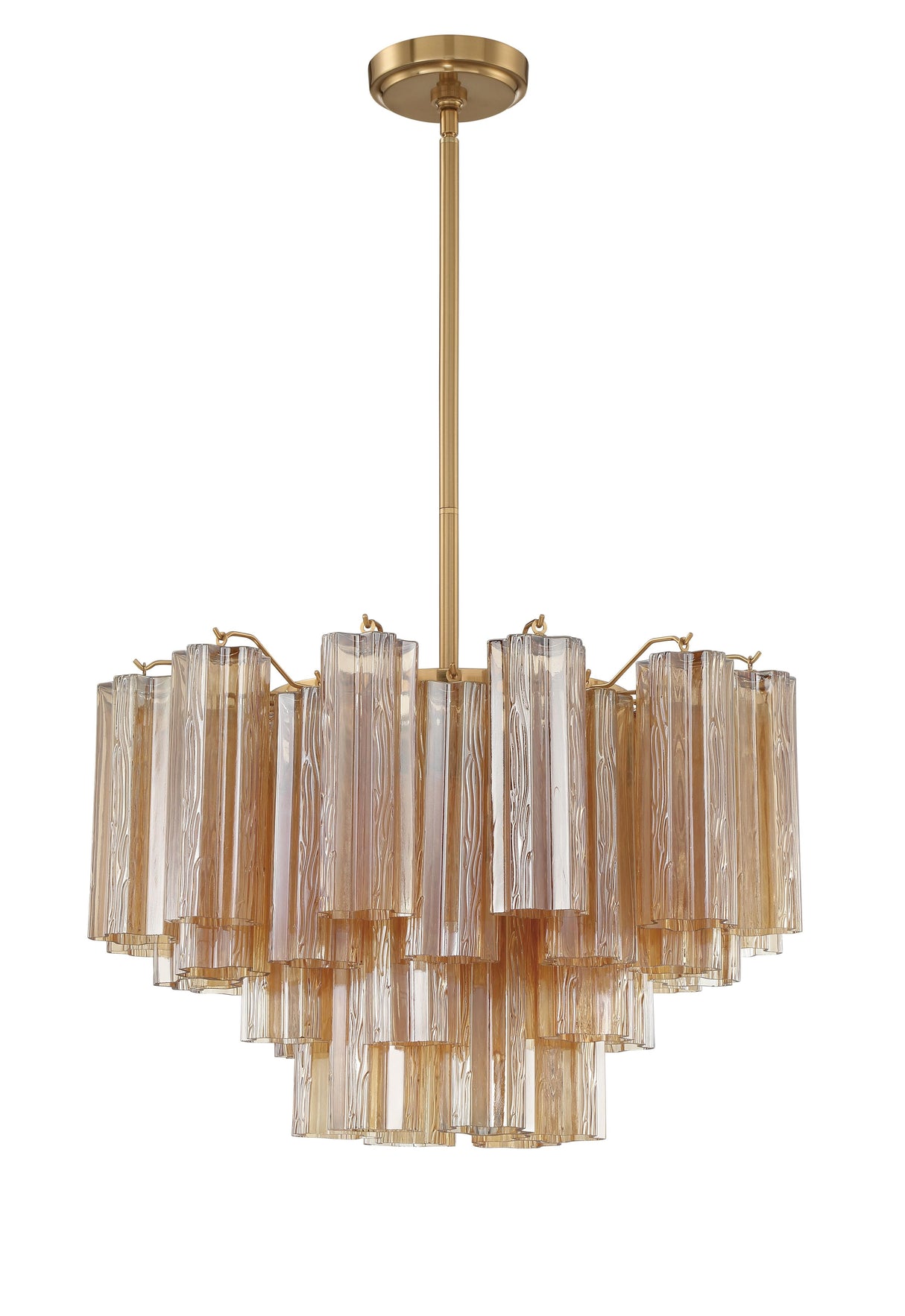 Crystorama Addis 9 Light Aged Brass Chandelier