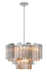 Crystorama Addis 9 Light Polished Chrome Chandelier