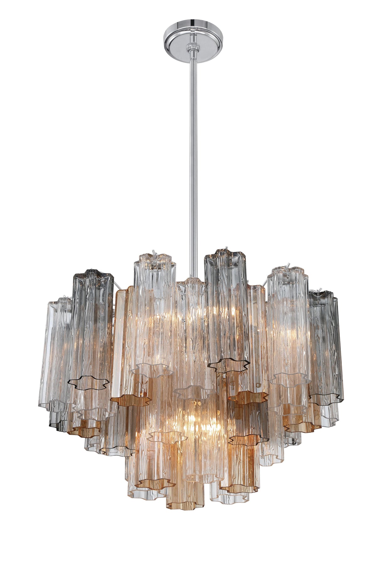 Crystorama Addis 9 Light Polished Chrome Chandelier