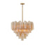 Crystorama Addis 12 Light Aged Brass Chandelier