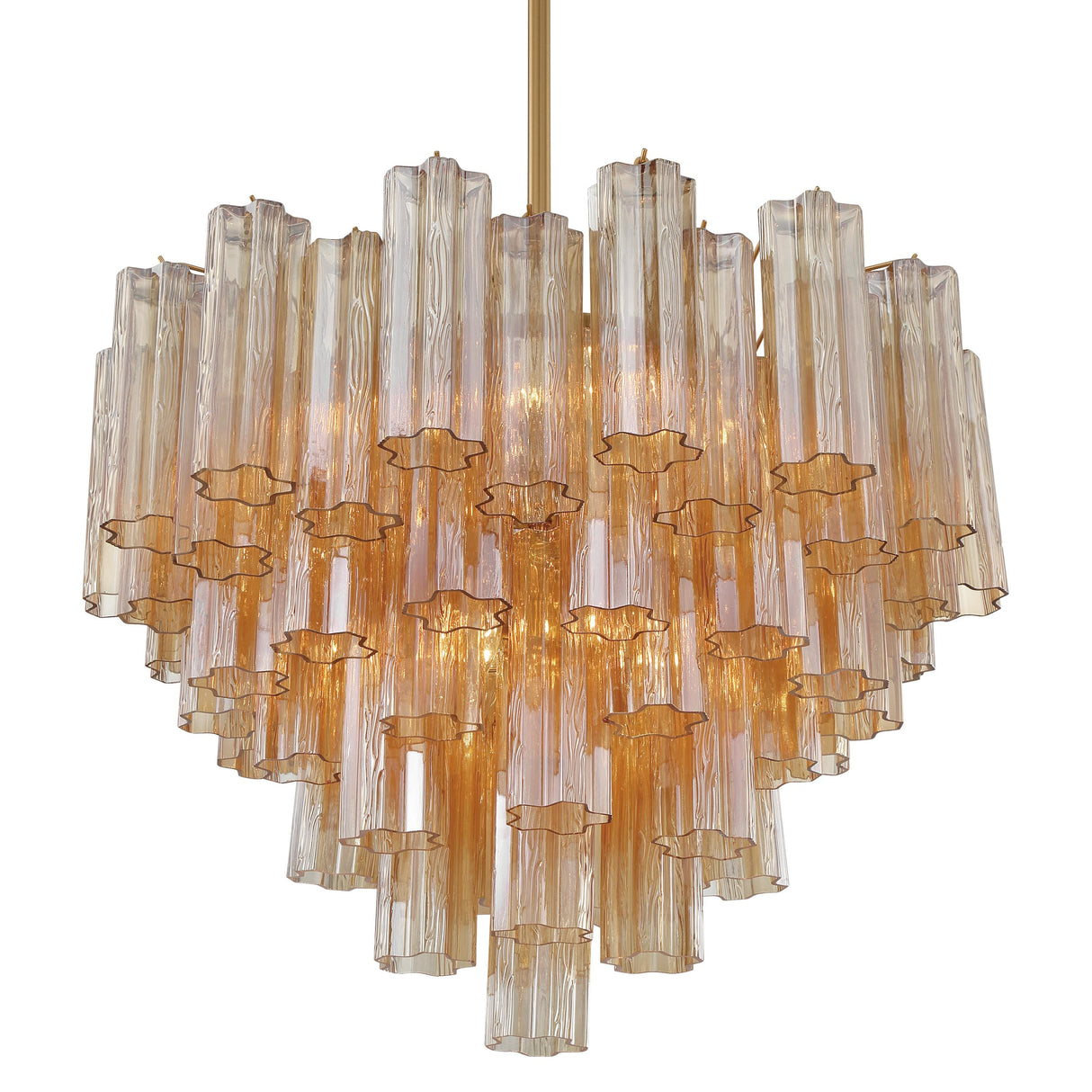 Crystorama Addis 12 Light Aged Brass Chandelier