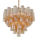 Crystorama Addis 12 Light Aged Brass Chandelier