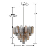 Crystorama Addis 12 Light Polished Chrome Chandelier