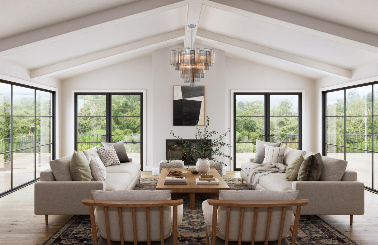 Crystorama Addis 12 Light Polished Chrome Chandelier