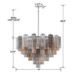 Crystorama Addis 16 Light Polished Chrome Chandelier