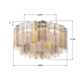 Crystorama Addis 7 Light Polished Chrome Flush Mount