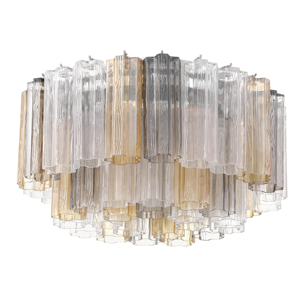 Crystorama Addis 7 Light Polished Chrome Flush Mount