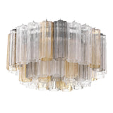 Crystorama Addis 7 Light Polished Chrome Flush Mount