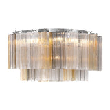 Crystorama Addis 7 Light Polished Chrome Flush Mount