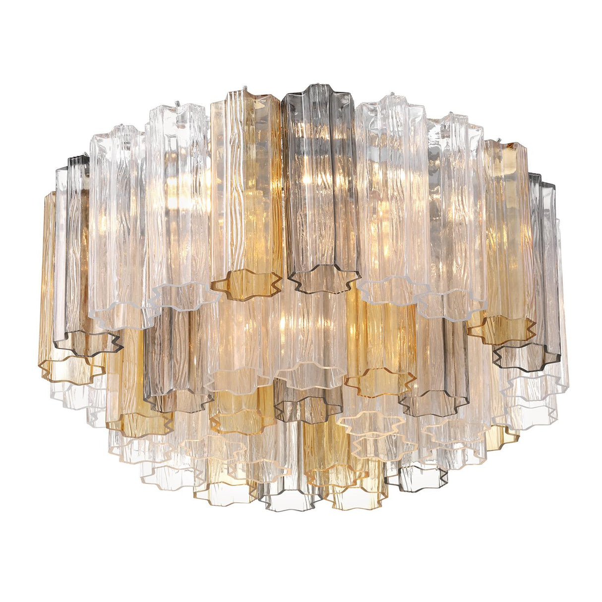Crystorama Addis 7 Light Polished Chrome Flush Mount