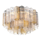 Crystorama Addis 7 Light Polished Chrome Flush Mount