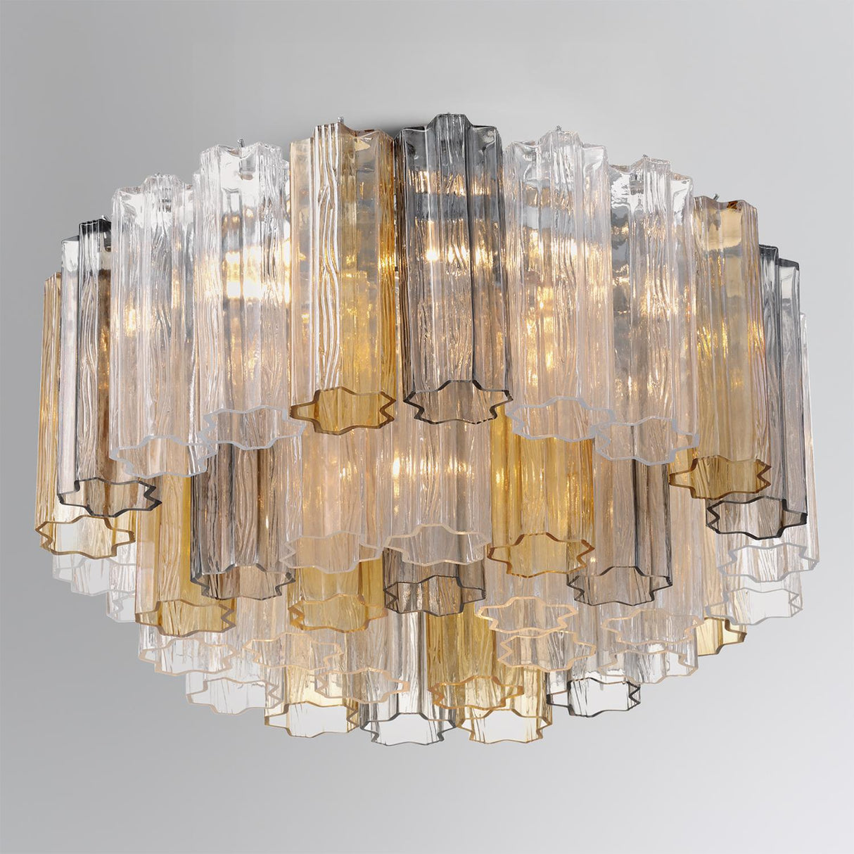 Crystorama Addis 7 Light Polished Chrome Flush Mount