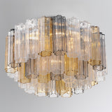 Crystorama Addis 7 Light Polished Chrome Flush Mount