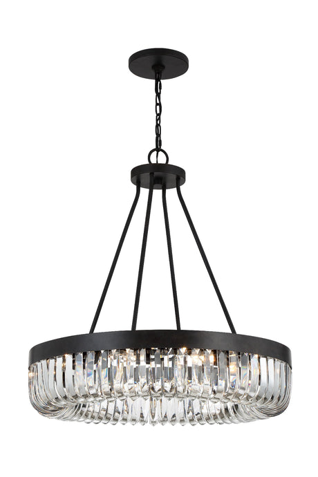 Crystorama Alister 10 Light Charcoal Bronze Chandelier