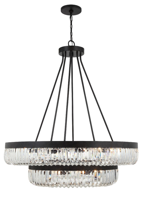 Crystorama Alister 26 Light Charcoal Bronze Chandelier