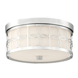 Crystorama Anniversary 2 Light Polished Nickel Flush Mount