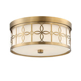 Crystorama Anniversary 2 Light Vibrant Gold Flush Mount